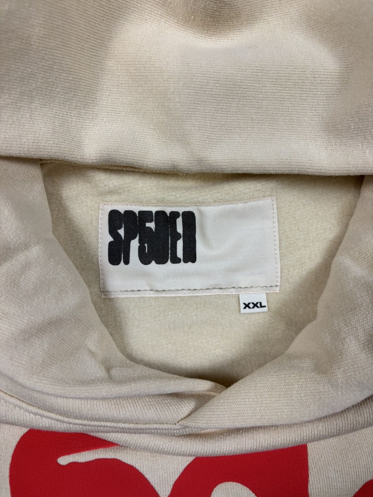 Sp5der Sp5der Beluga Hoodie, Cream Size US XXL / EU 58 / 5 - 5 Thumbnail