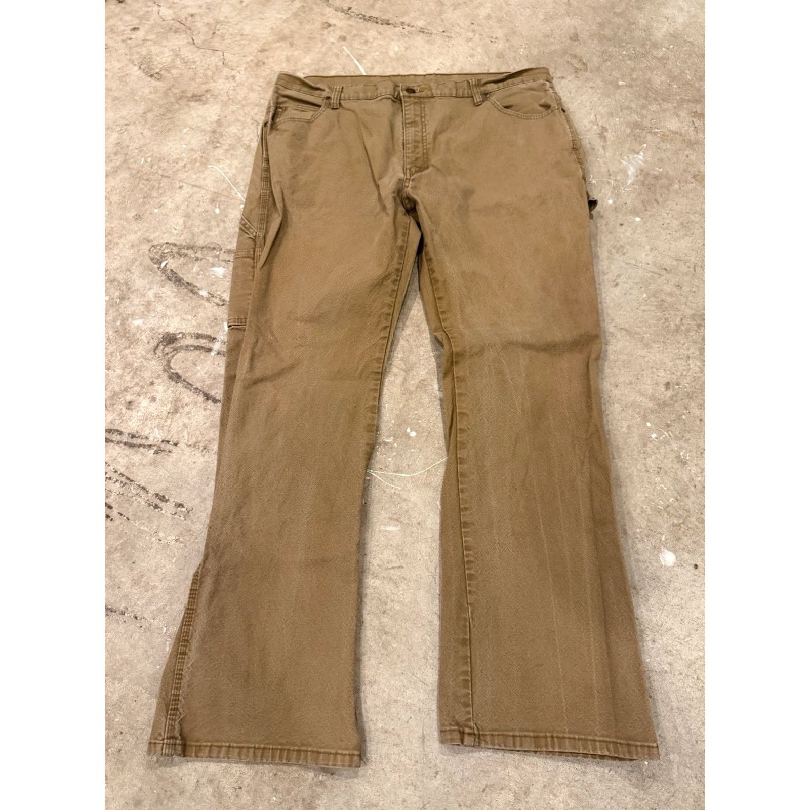 Dickies Dickies Pants Mens 38x32 Brown Carpenter Canvas Workwear Cotton Adult Regular Size US 38 / EU 54 - 2 Thumbnail