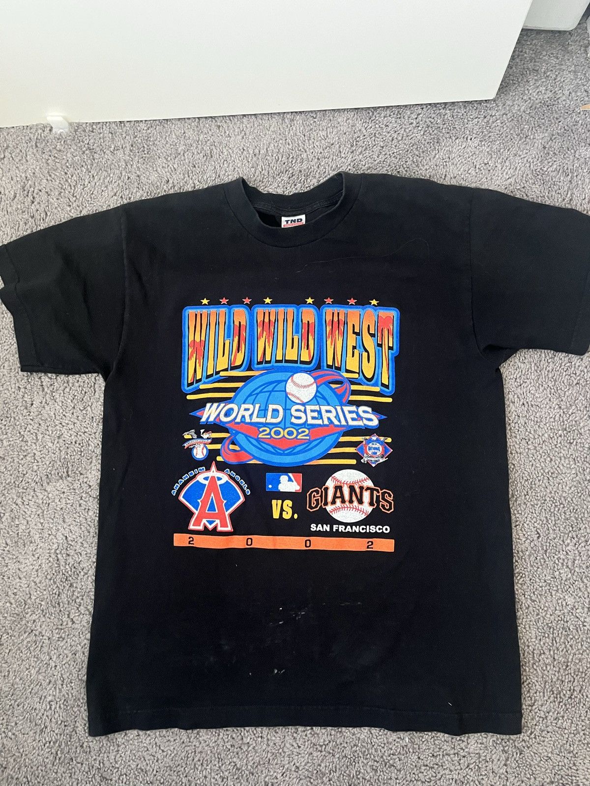 MLB × Vintage World Series 2002 Angels vs Giants Vintage Tee Size US M / EU 48-50 / 2 - 2 Thumbnail