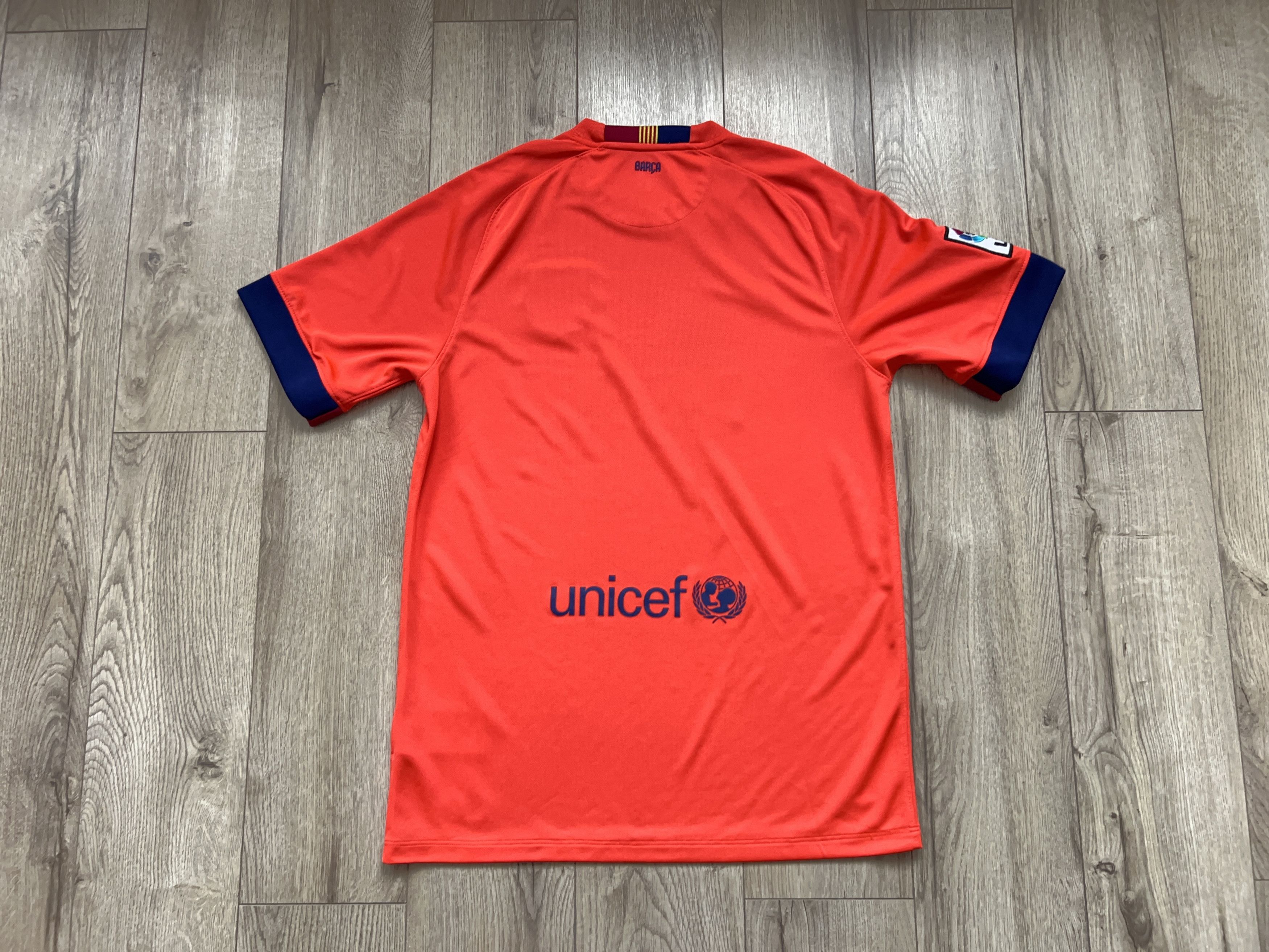 Nike FCB 2014 2015 Away Football Soccer Kit Set Jersey Shorts Size US M / EU 48-50 / 2 - 10 Thumbnail