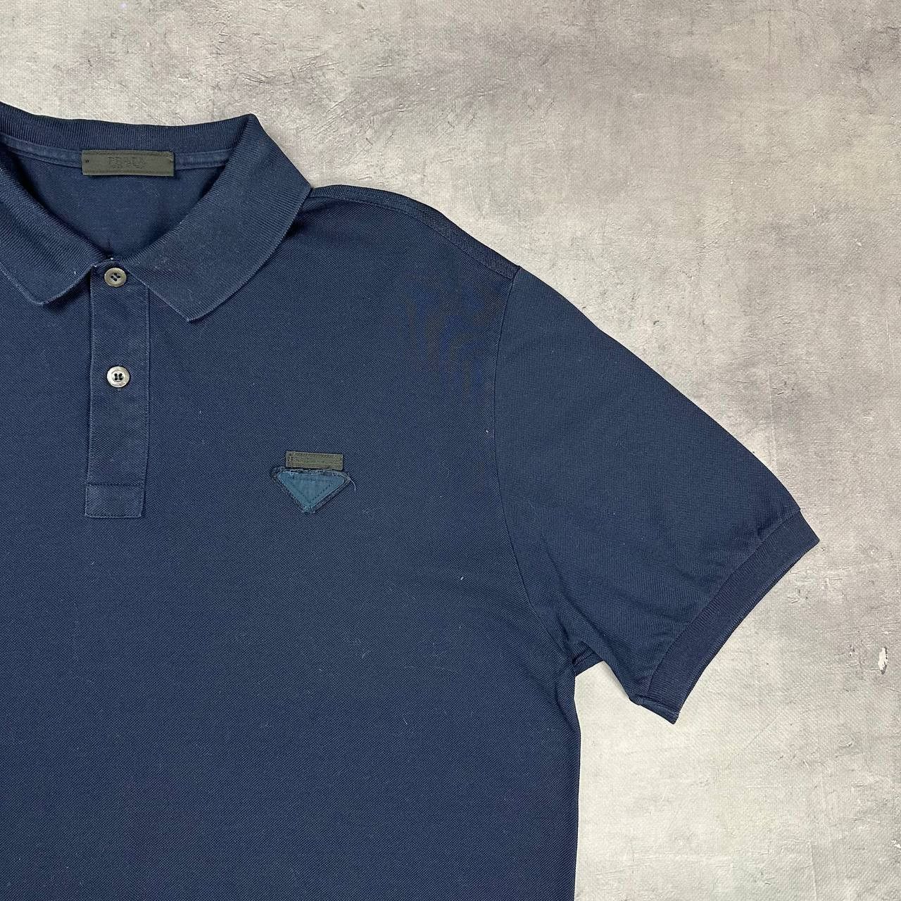 Prada Rare! Vintage Prada Triangle Polo Logo Luxury Size US XL / EU 56 / 4 - 4 Thumbnail