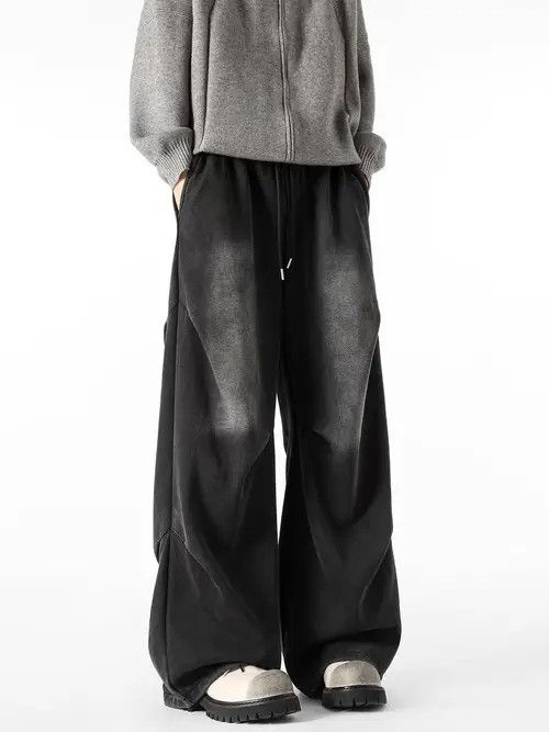 VIBE Washed vintage baggy casual frayed y2k jeans Size US 30 / EU 46 - 7 Thumbnail