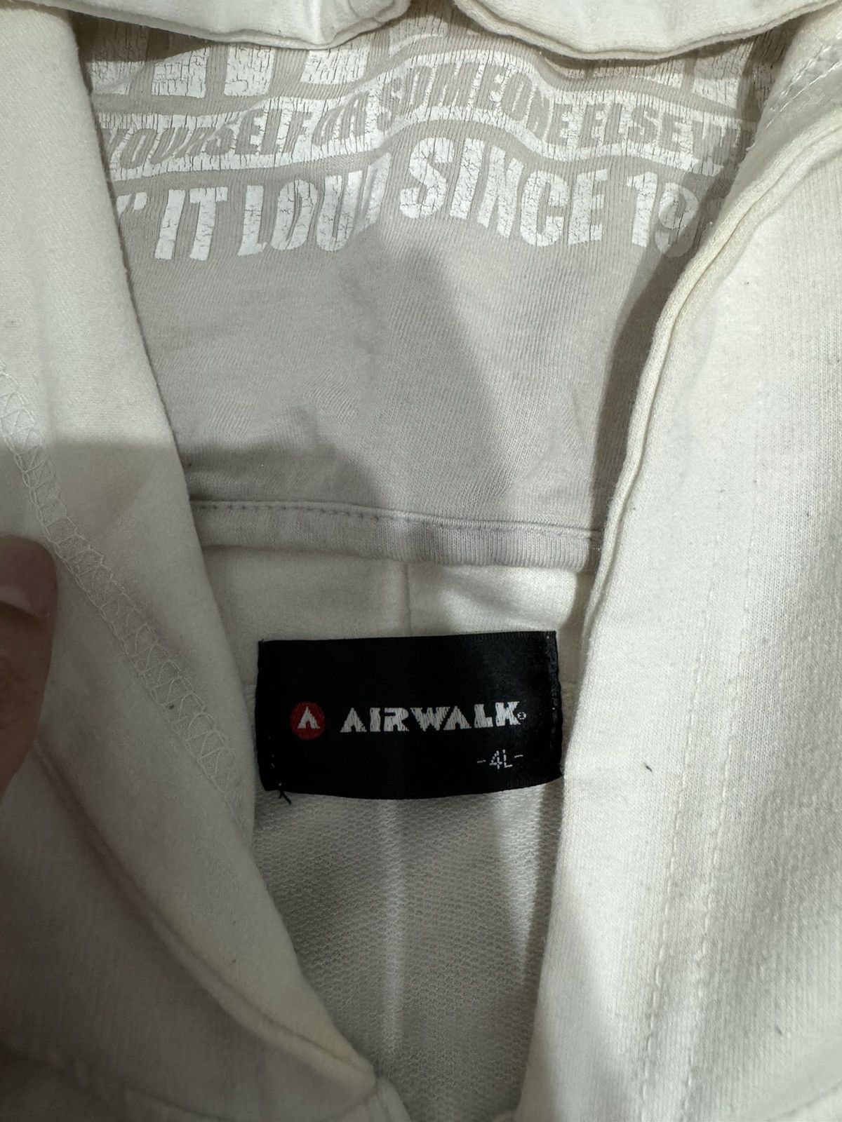 Vintage Vintage Airwalk Skull Hoodie Size US XL / EU 56 / 4 - 3 Thumbnail