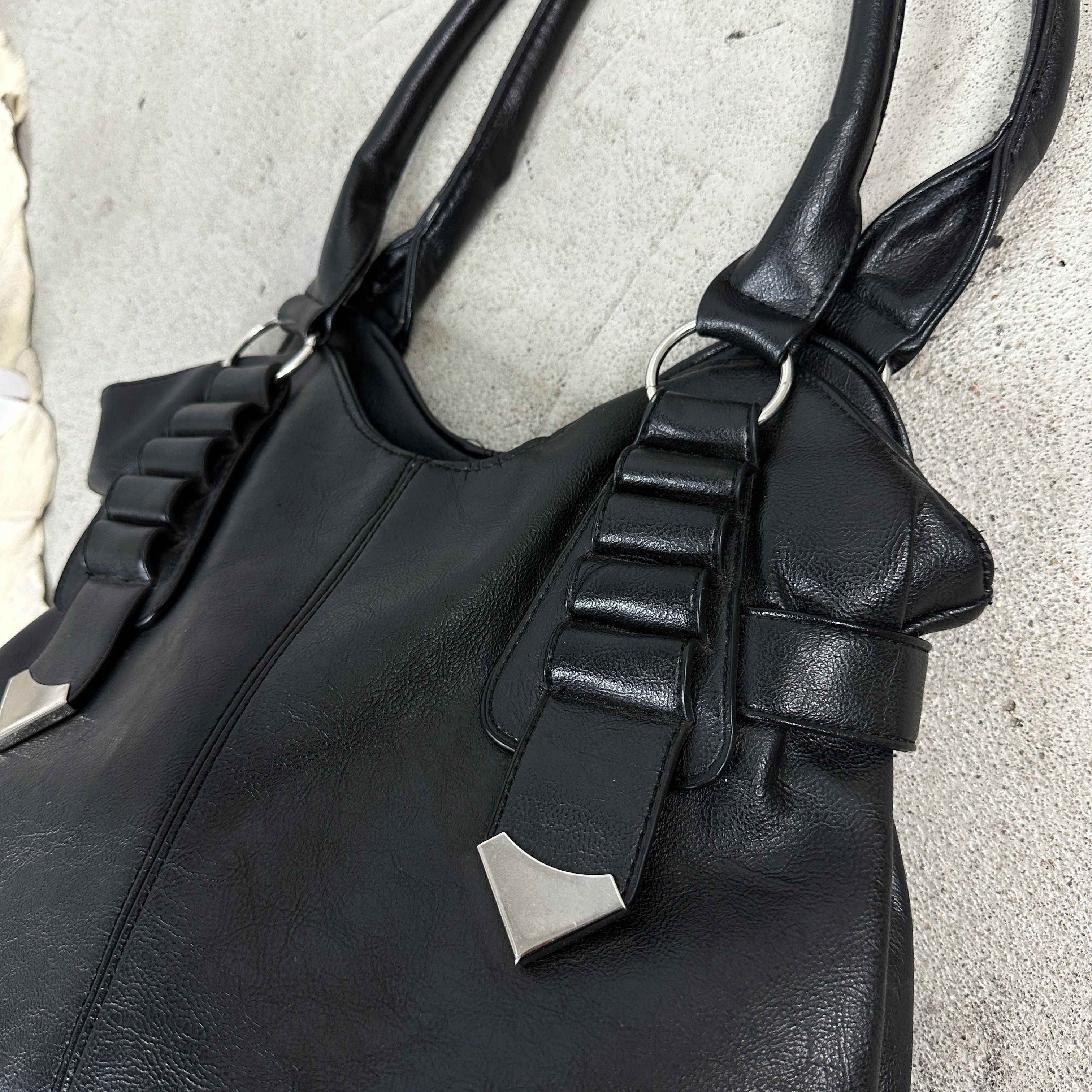 Vintage Vintage Y2K Avant Garde Faux Leather Moto Straps Bag Size ONE SIZE - 5 Thumbnail