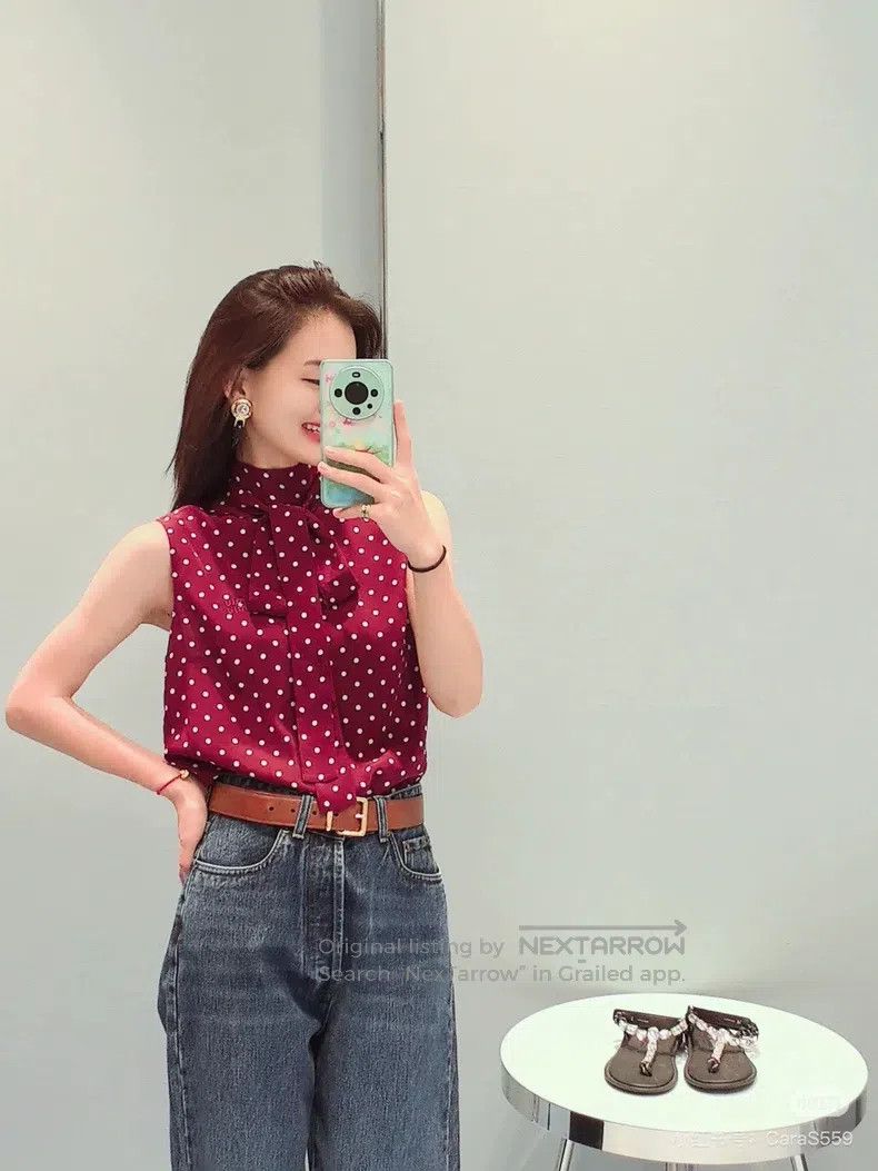 Miu Miu Miu Miu 38 Retro red polka dot top Size M / US 6-8 / IT 42-44 - 9 Thumbnail