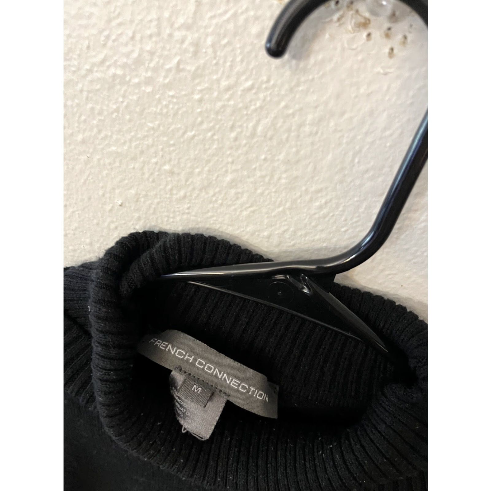 French Connection French Connection Women's Sweater Roll Neck Black Acrylic Blend Size Medium Pullover Womens Size M / US 6-8 / IT 42-44 - 2 Thumbnail