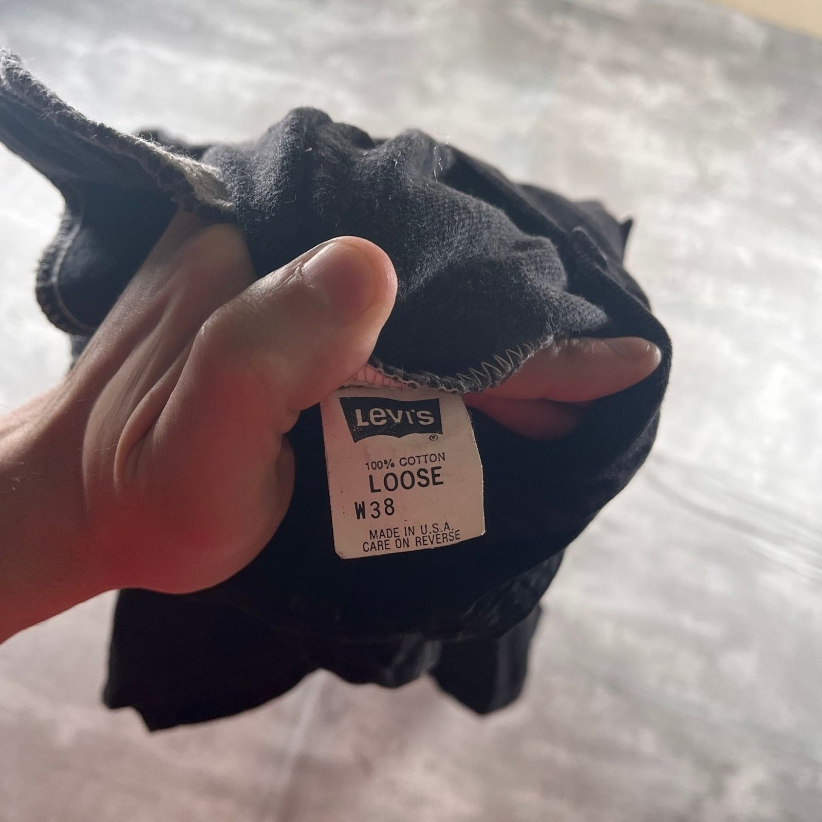 Arizona Jean Co. Y2K baggy black jorts Size 38 - 3 Thumbnail