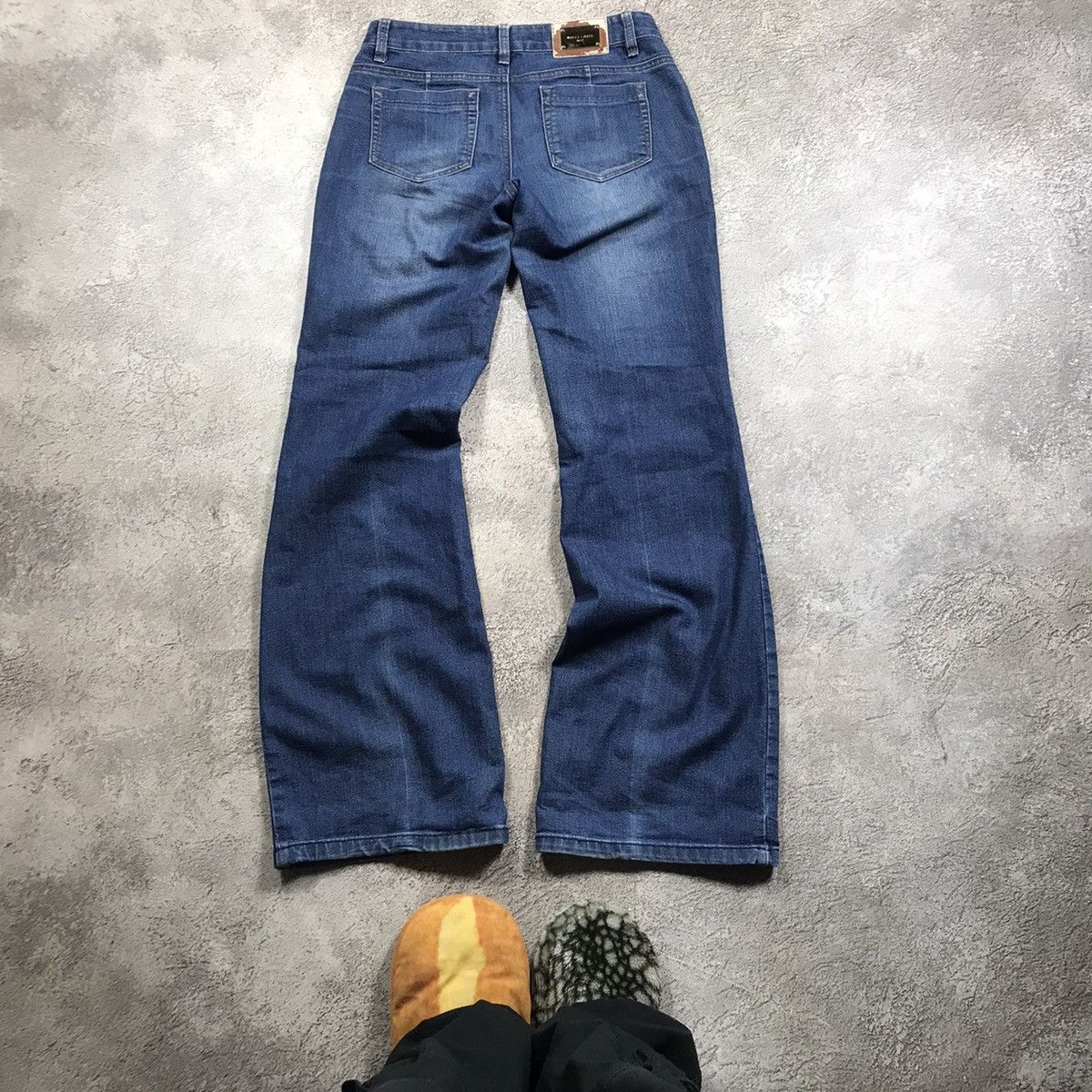 Vintage Vintage Y2K Baggy Distressed Flared Jeans Grunge Skate 28 Size 28" / US 6 / IT 42 - 4 Thumbnail