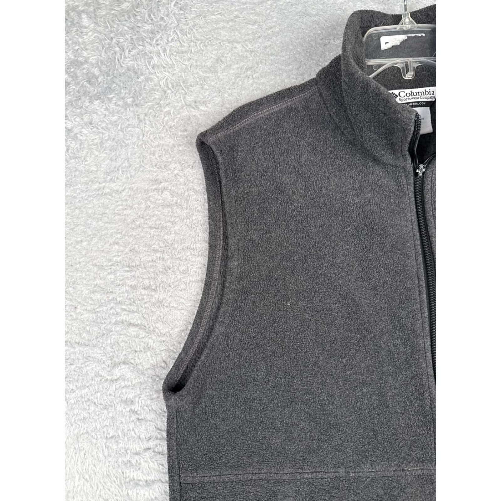 Vintage Columbia Vest Mens Large Gray Full Zip Pockets Fleece Outdoor Hiking Warm Lightweight Size US L / EU 52-54 / 3 - 3 Thumbnail