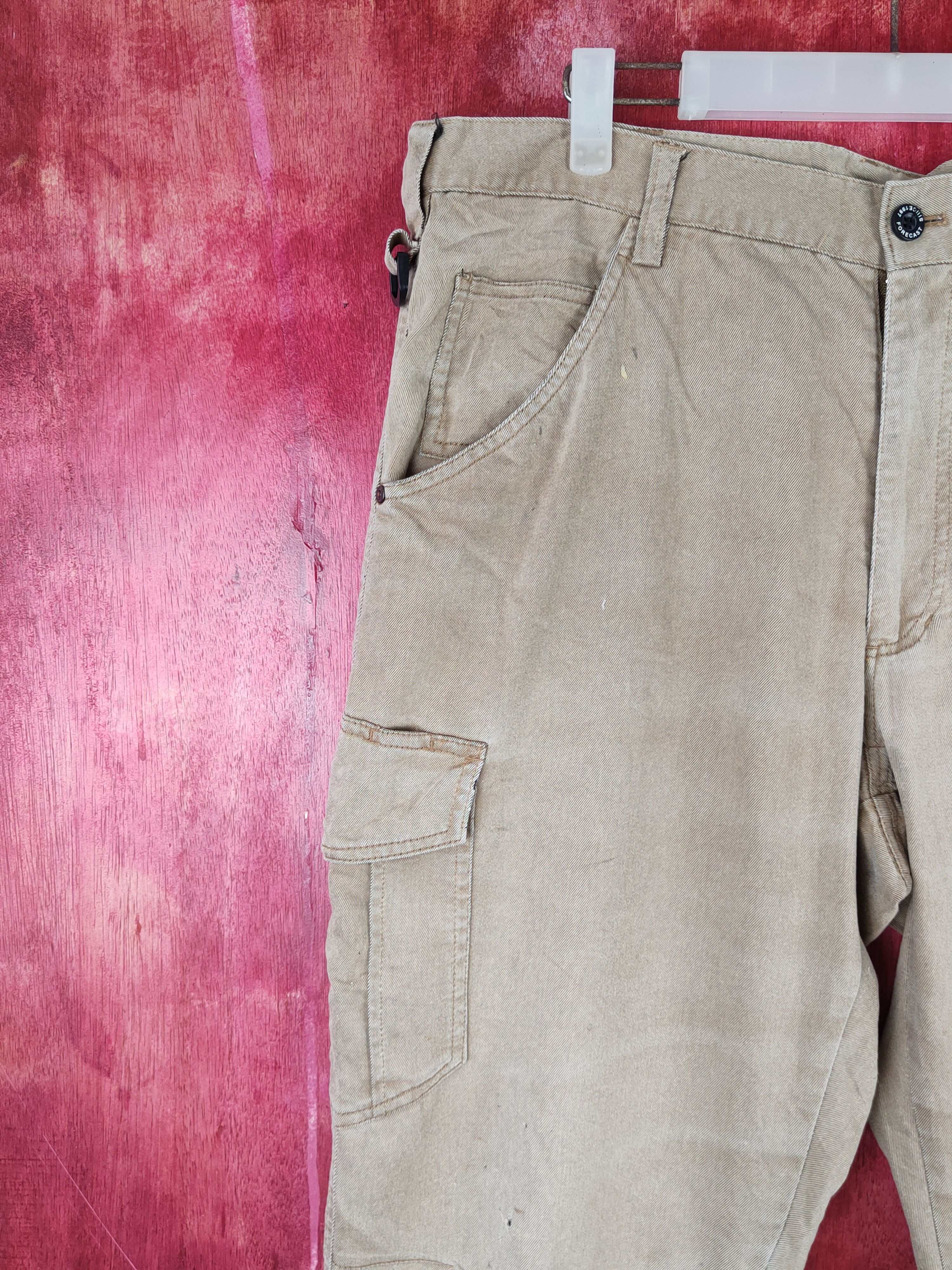 Japanese Brand Forecast Brown Faded Multipocket Tactical Cargo Pants #S1393 Size US 36 / EU 52 - 3 Thumbnail