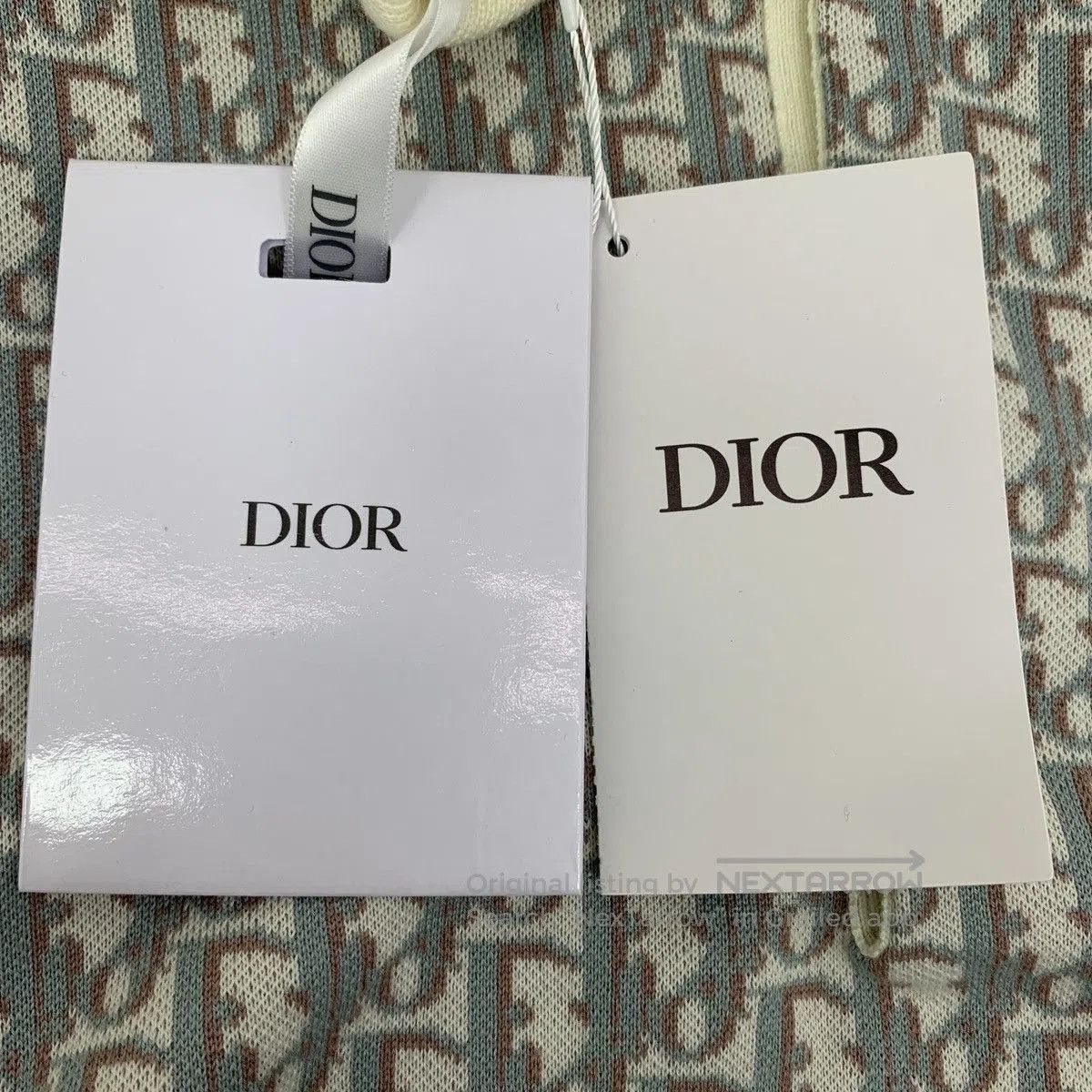 Dior Gray Patterned Short Sleeve Polo Top XS. Size US XS / EU 42 / 0 - 7 Thumbnail