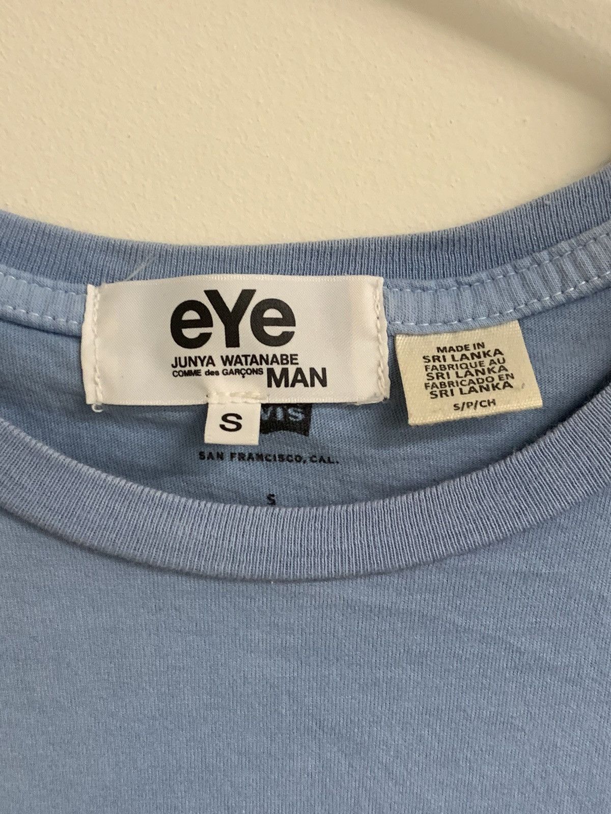 Comme des Garcons × Japanese Brand × Junya Watanabe CDG Junya Watanabe Eye Levi’s T-Shirt Size US S / EU 44-46 / 1 - 2 Thumbnail