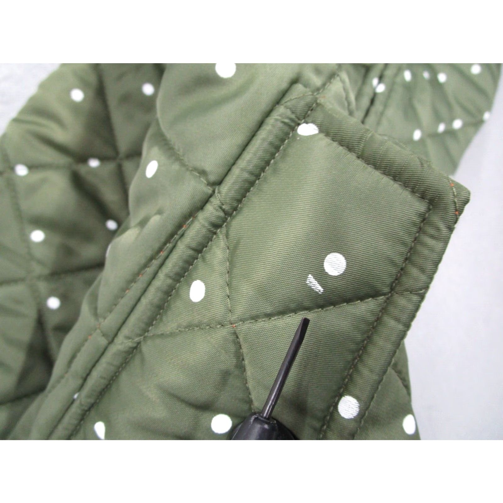 Primitive Primitive Apparel Green Full Zip Quilted Bomber Jacket Mens Medium Polka Dot Size US M / EU 48-50 / 2 - 6 Thumbnail
