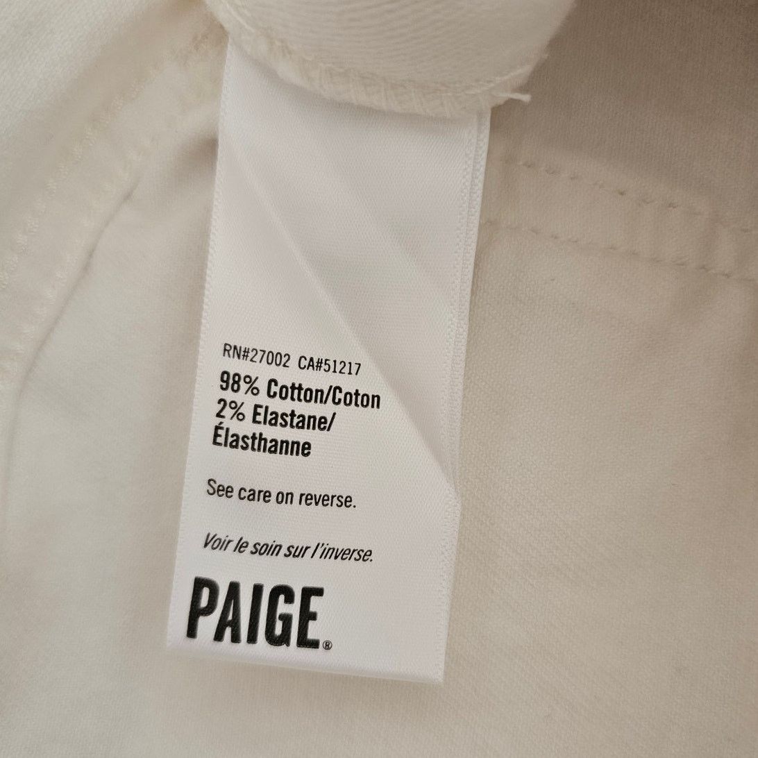 Paige NWT PAIGE Claudine Denim Overall Blank Canvas Ankle Flare 28 Size 28" / US 6 / IT 42 - 9 Thumbnail