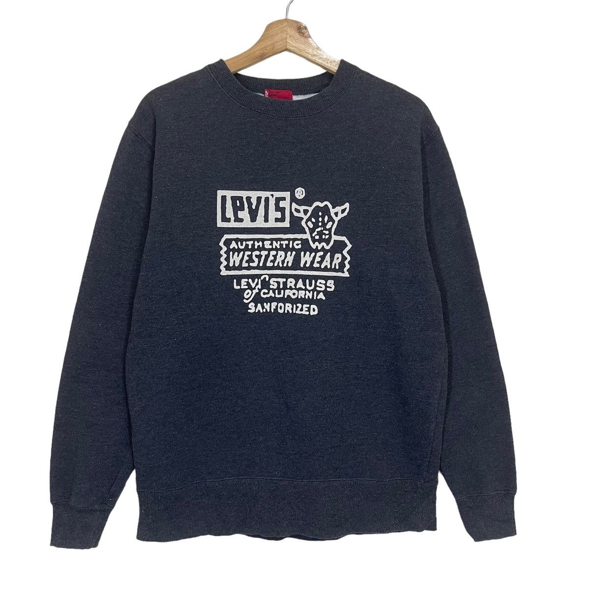 Levi's Vintage Levis Authentic Western Wear Big Logo Sweatshirt Size US M / EU 48-50 / 2 - 1 Thumbnail