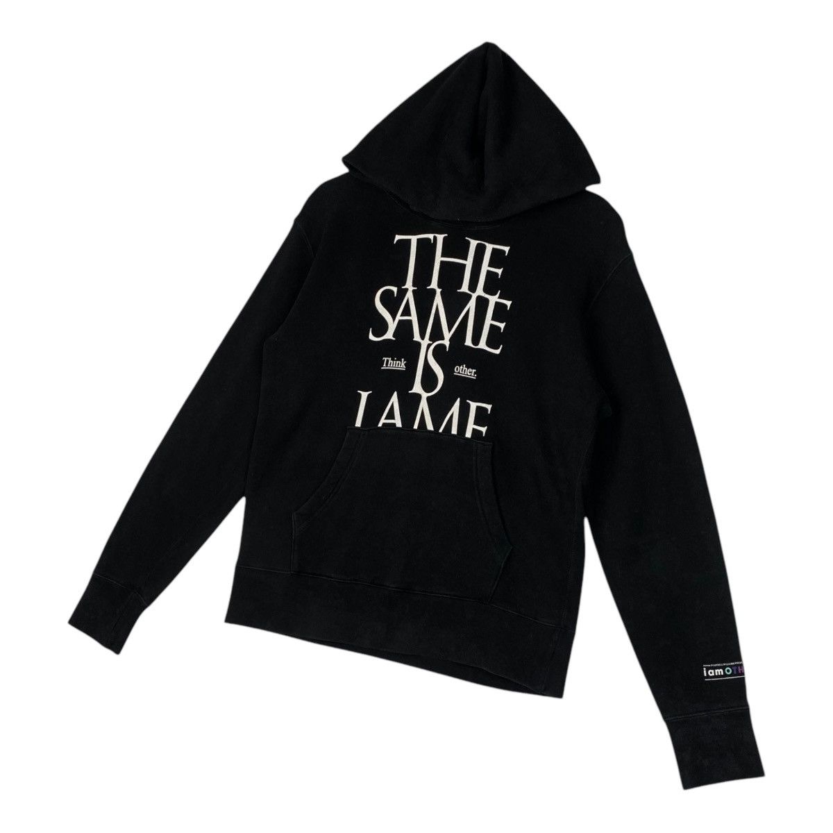 Uniqlo × Vintage Vintage Uniqlo Hoodie Embroidered Sweatshirt Black Size US S / EU 44-46 / 1 - 2 Thumbnail