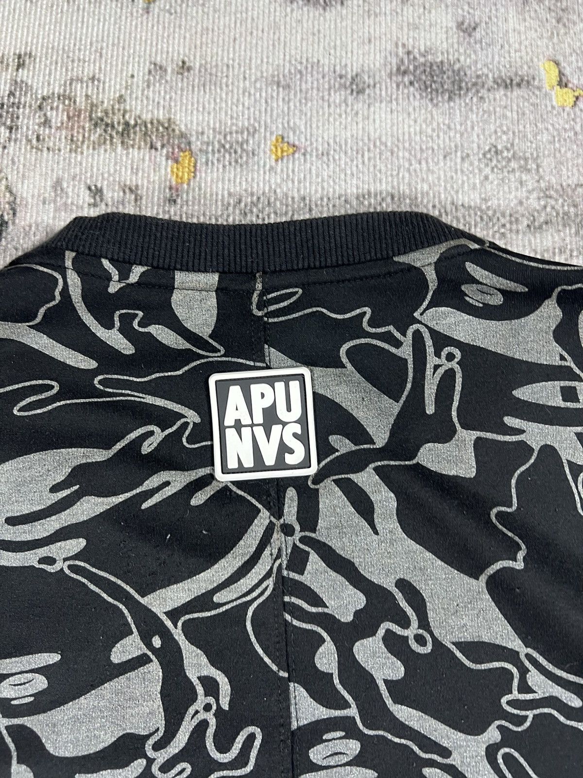Aape Vtg Y2K Aape by Bathing Ape Sweatshirt Moon Face Full Prints Size L / US 10 / IT 46 - 6 Thumbnail