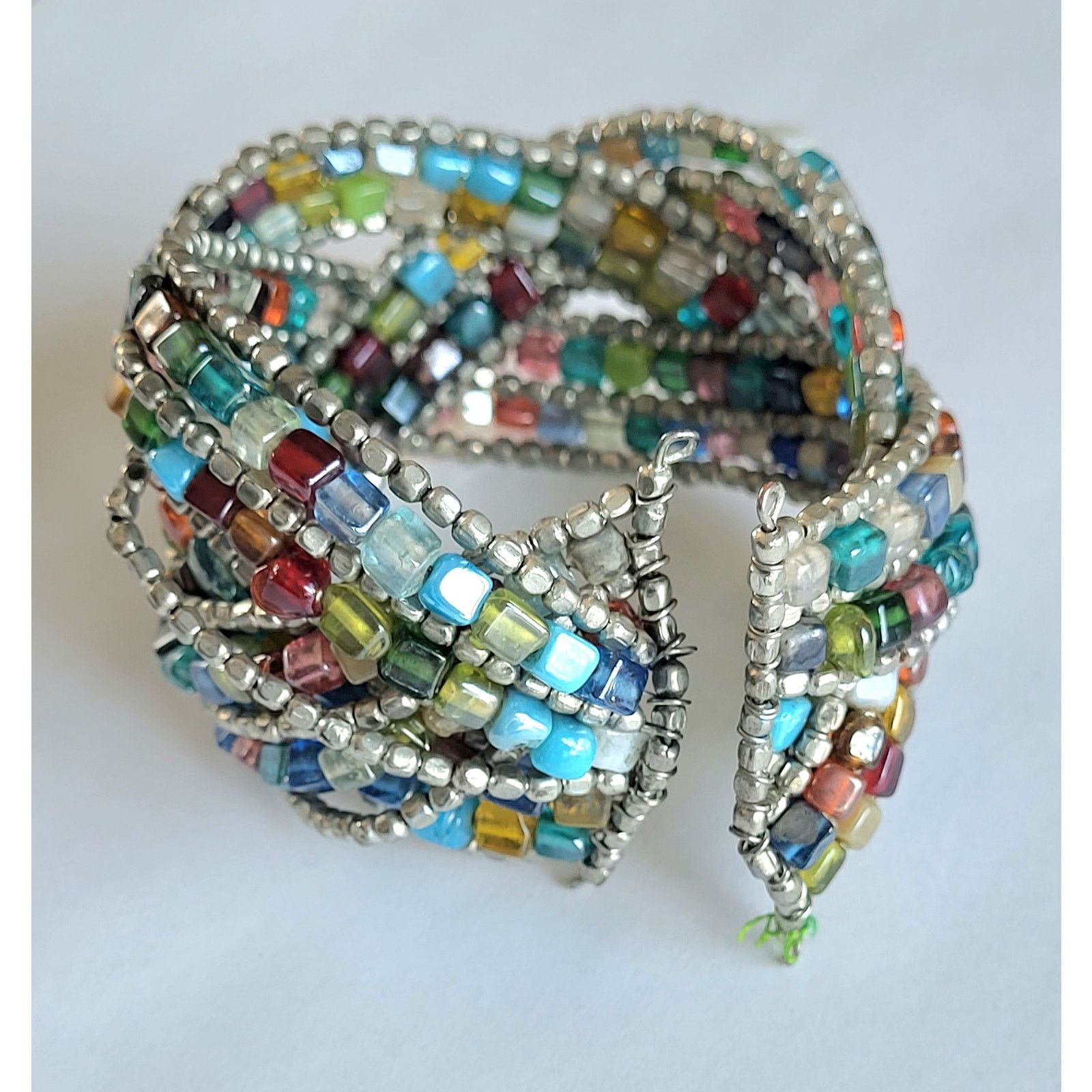 & Other Stories Vintage Boho Tribal Multi-Strand Bead Cuff Bracelet Size ONE SIZE - 3 Thumbnail