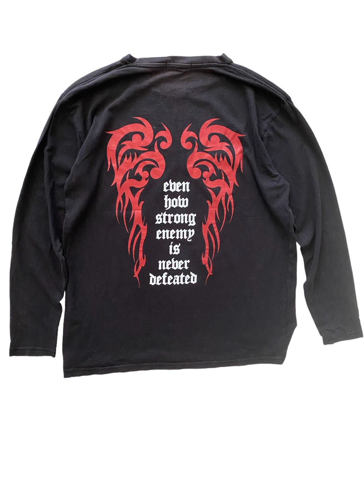 Hysteric Glamour × Seditionaries × Vintage Vintage BLACK NIGHT SURVIVE PUNK Sleeve Shirt nice design Size US L / EU 52-54 / 3 - 5 Thumbnail