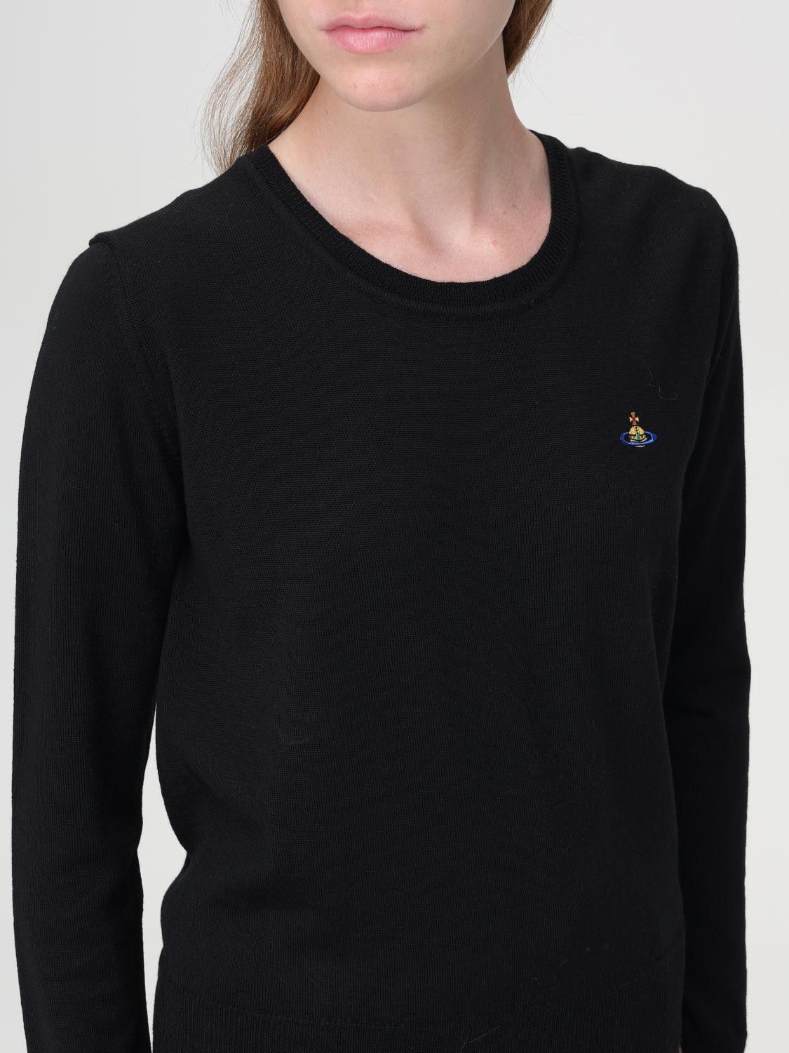 Vivienne Westwood o1s22i1n0924 Embroidered Logo Pullover Sweater in Black Size XS / US 0-2 / IT 36-38 - 5 Thumbnail
