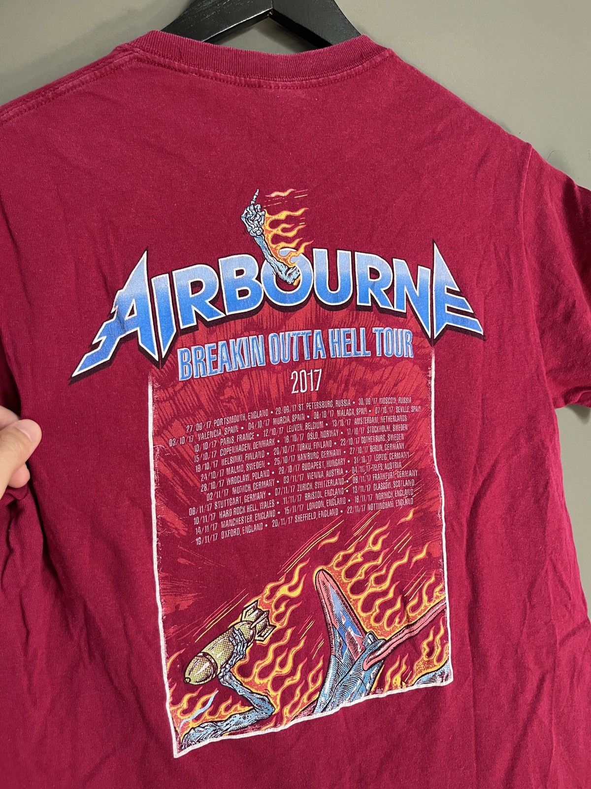 Band Tees AIRBORNE Band Breakin Outta Hell Tour T-shirt Size US S / EU 44-46 / 1 - 9 Thumbnail