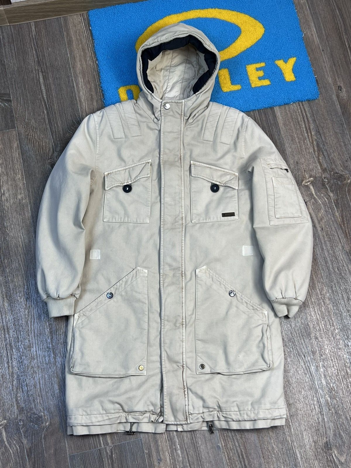 image of Archival Clothing x Dolce Gabbana 2000’S Vintage Dolce Gabbana Multipocket Beige Parka Jacket (Size