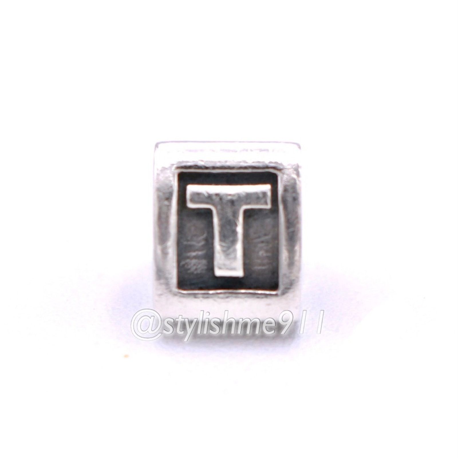 pandora Authentic PANDORA Retired Alphabet Bead - Letter T - 790323T Size ONE SIZE - 7 Thumbnail