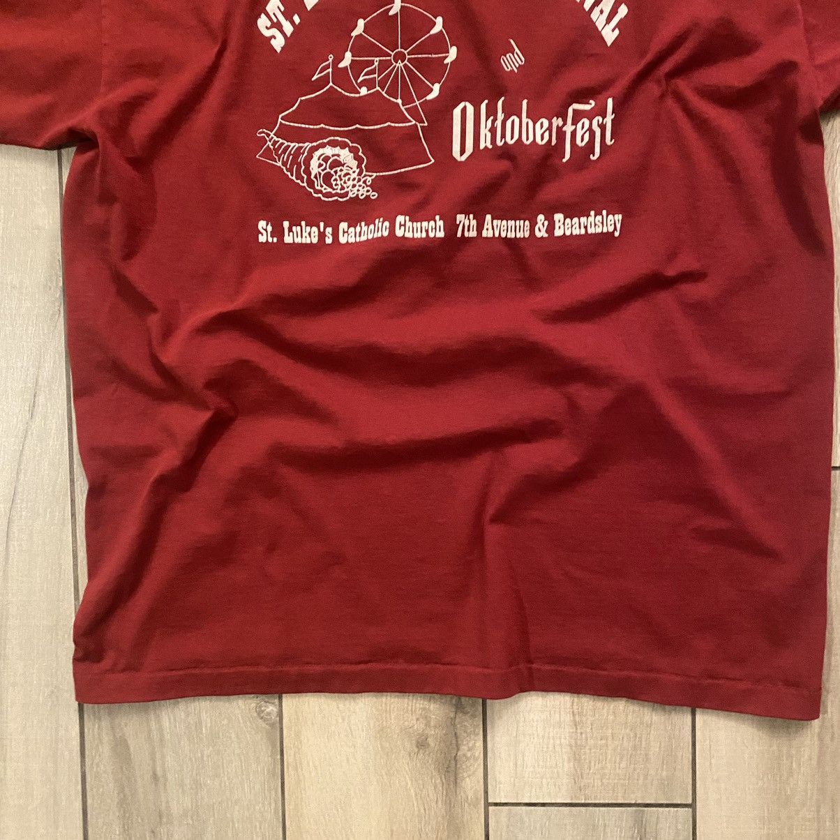 Harley Davidson × Nike × Stussy Vintage 90s Red Oktoberfest Single Stitch Graphic Tee XL Size US XL / EU 56 / 4 - 10 Thumbnail