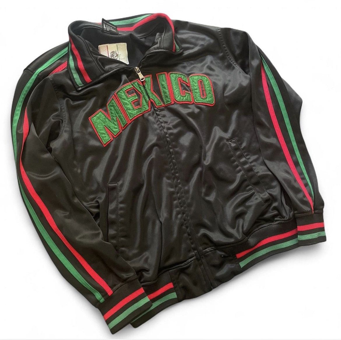 Vintage Black and green vintage Mexico track jacket jacket Size US M / EU 48-50 / 2 - 1 Thumbnail