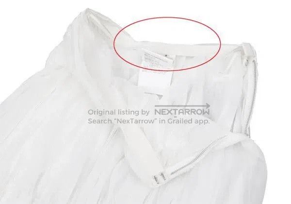 Comme des Garcons Comme des Garcons size S White Retro Mesh Design Skirt Size 23" - 6 Thumbnail