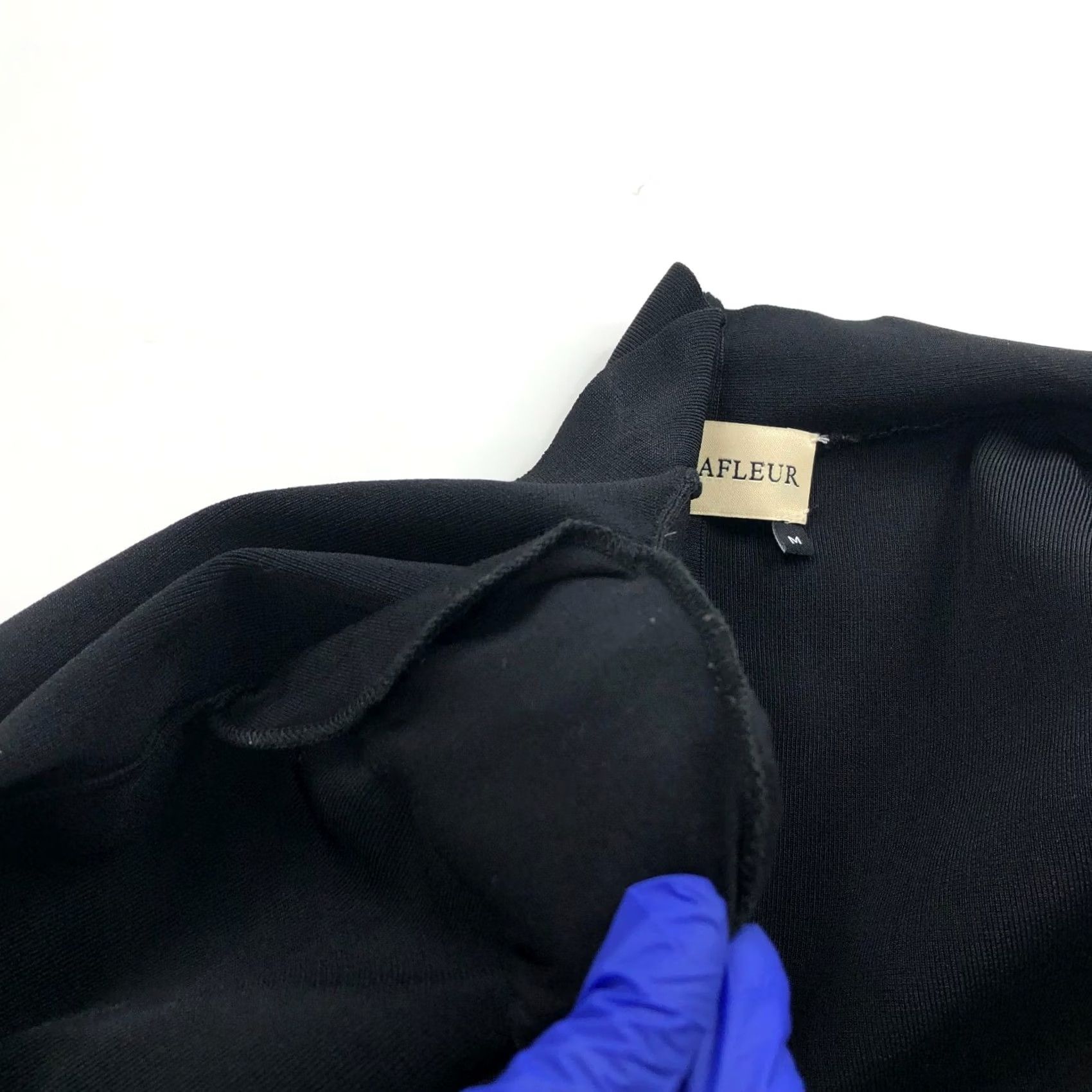 M.M.LaFleur M.M. LaFleur Jacket Blazer Style Women M Medium Black Knit Jardigan Cardigan Button Open Vintage? No Size M / US 6-8 / IT 42-44 - 4 Thumbnail