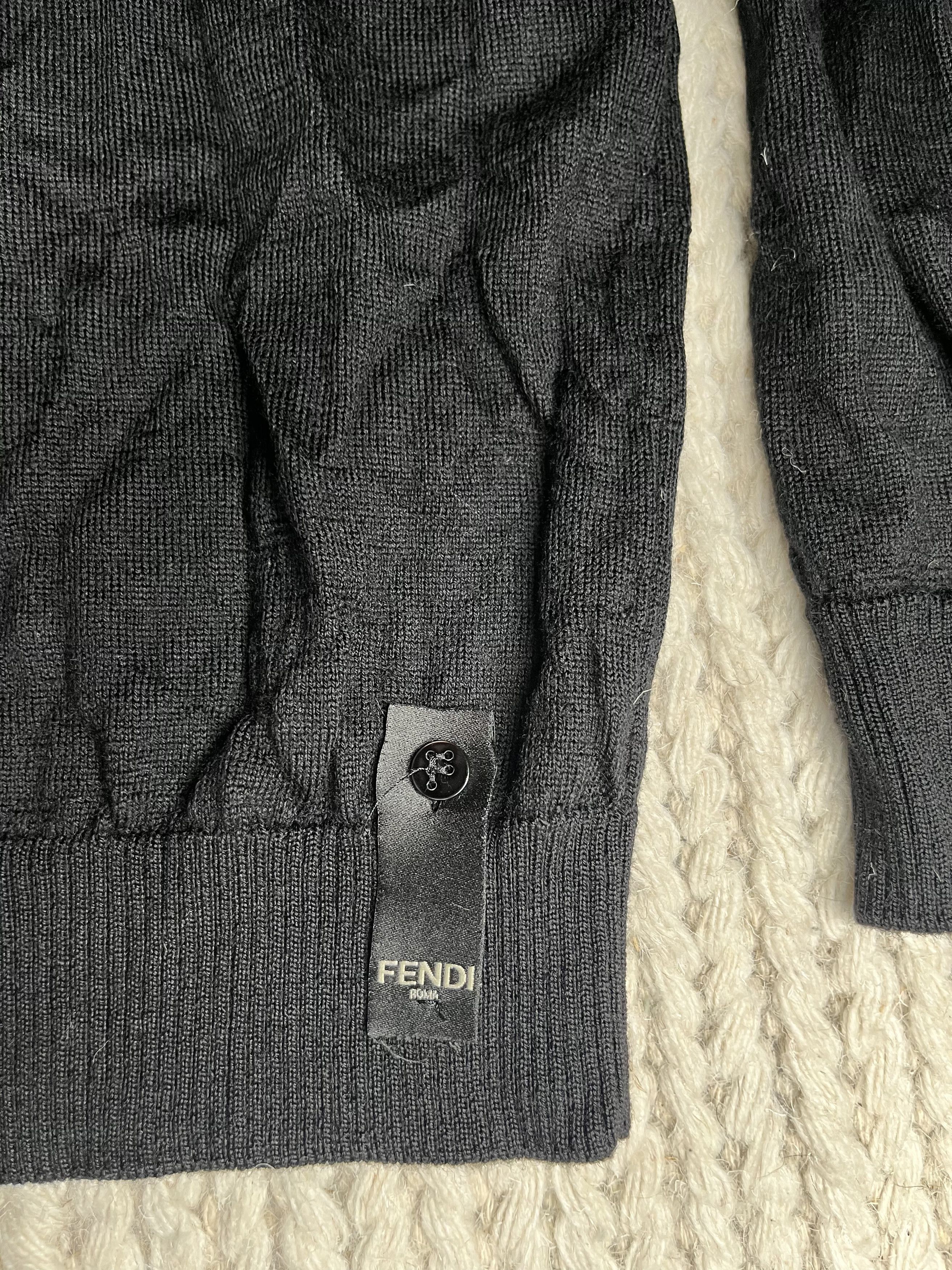 Fendi Wool sweatshirt Fendi Black Size US L / EU 52-54 / 3 - 4 Thumbnail