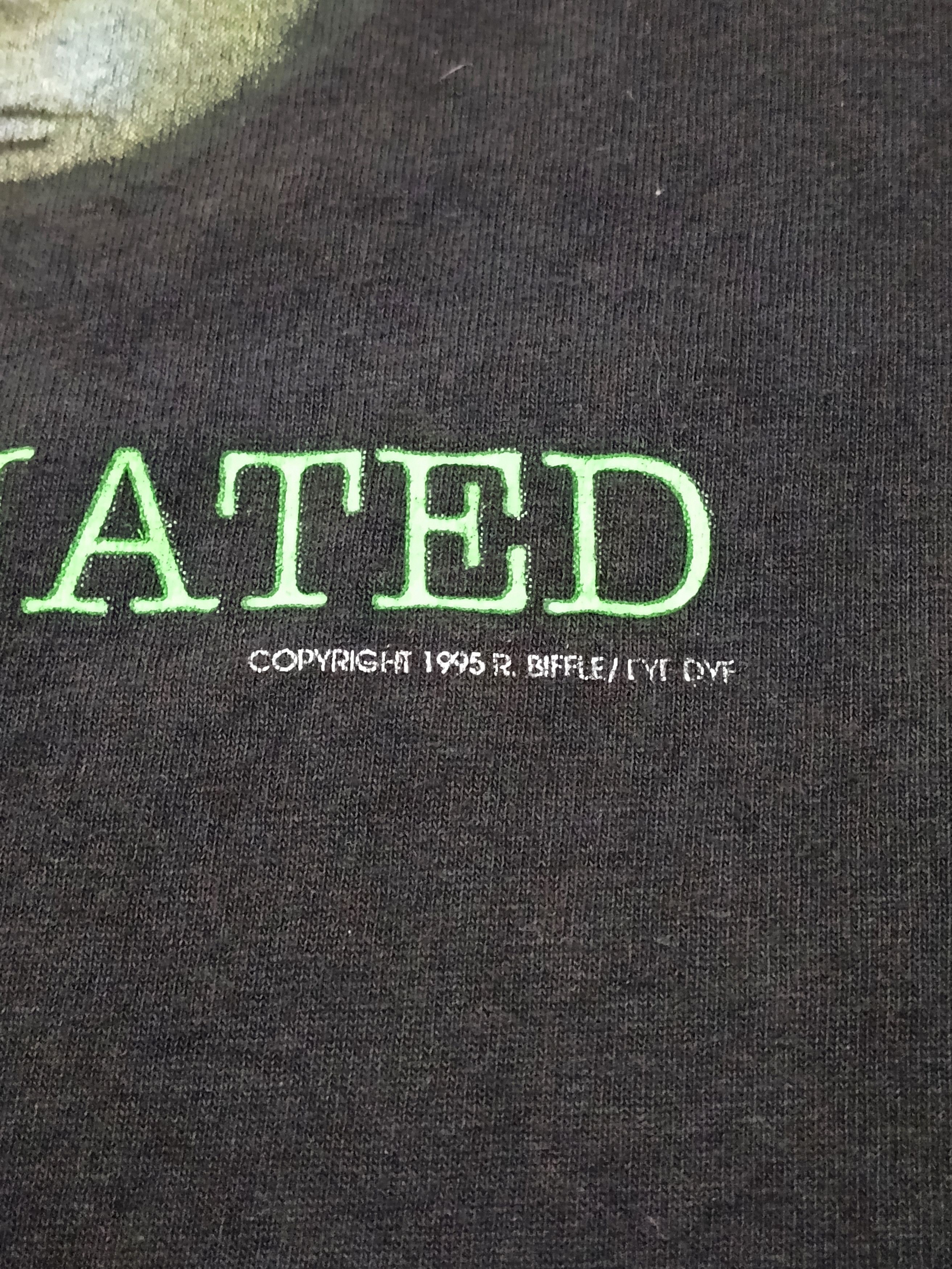 Arts & Science Vintage 1995 Alienated R. Biffle Eye Dye Psychedelic Art Tee Size US XL / EU 56 / 4 - 3 Thumbnail