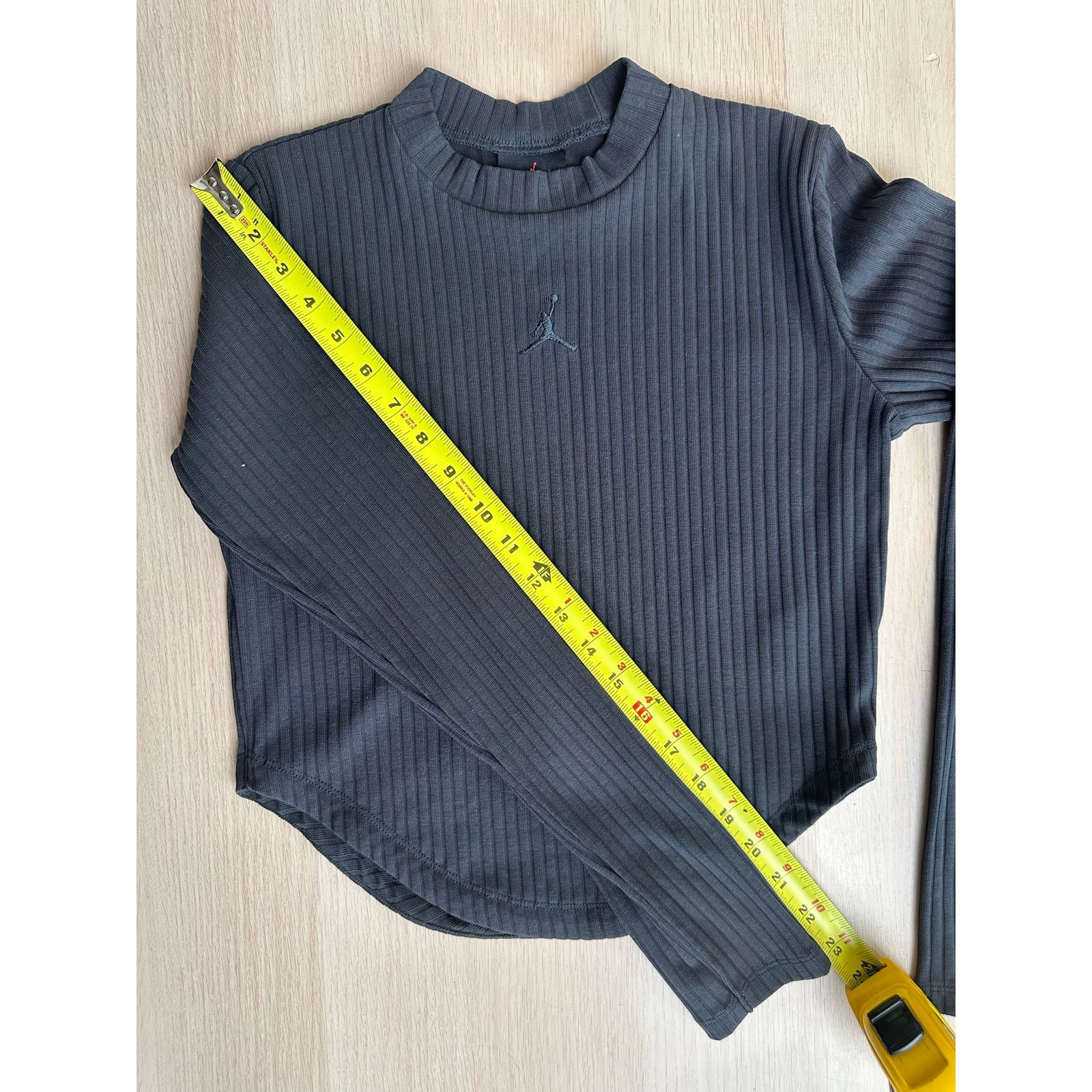 Jordan Brand Jordan Black Ribbed Crewneck - Size M - New Size M / US 6-8 / IT 42-44 - 6 Thumbnail