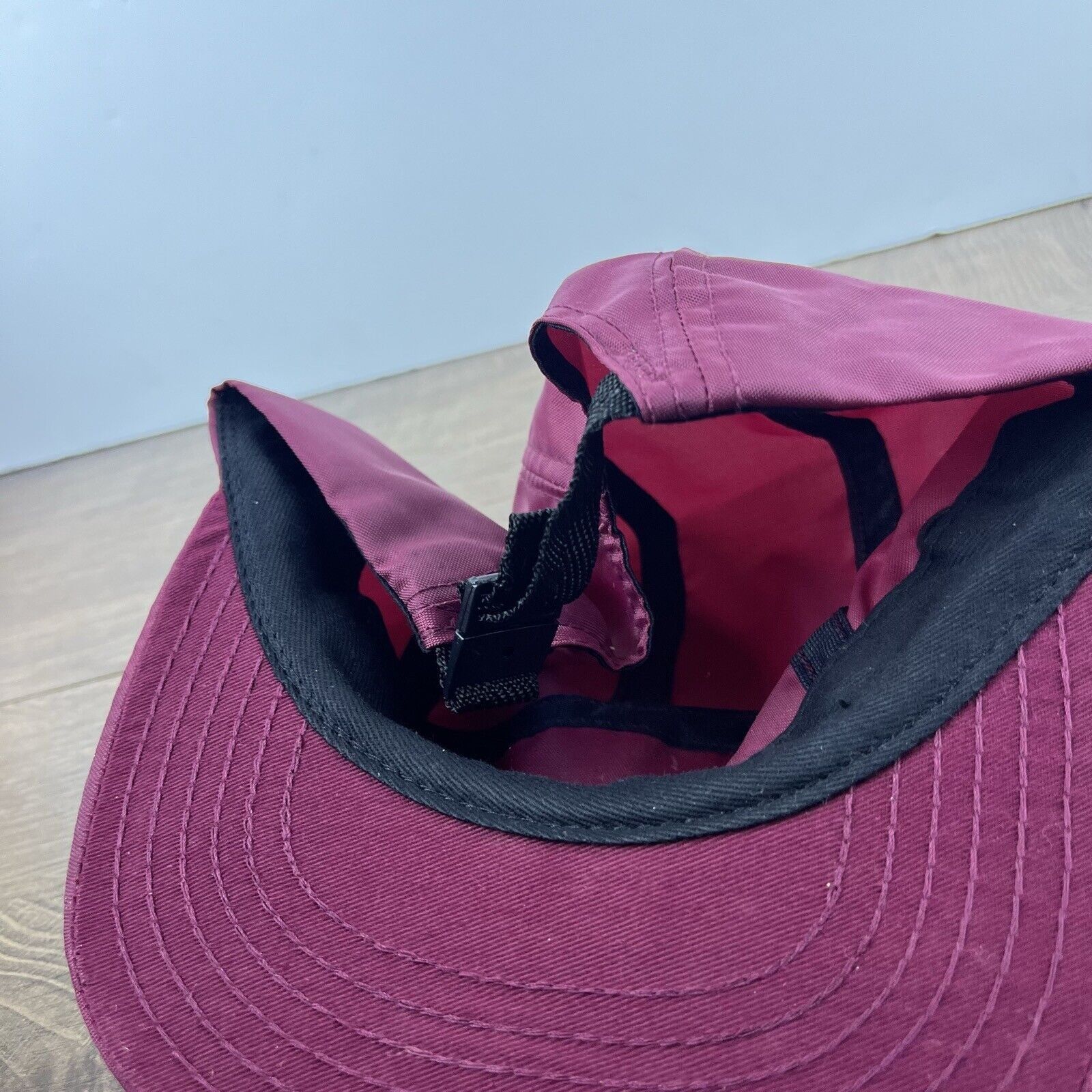 Other Maroon Red Running Hat Athletic Cap Red Adjustable Hat Red A Size ONE SIZE - 11 Thumbnail
