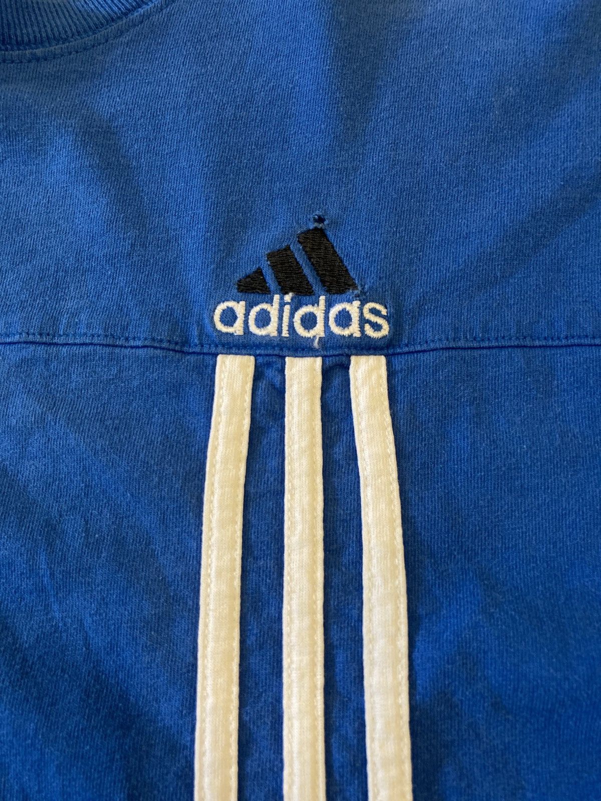 Adidas Vintage Adidas 3-Stripe Tee Size US L / EU 52-54 / 3 - 8 Thumbnail
