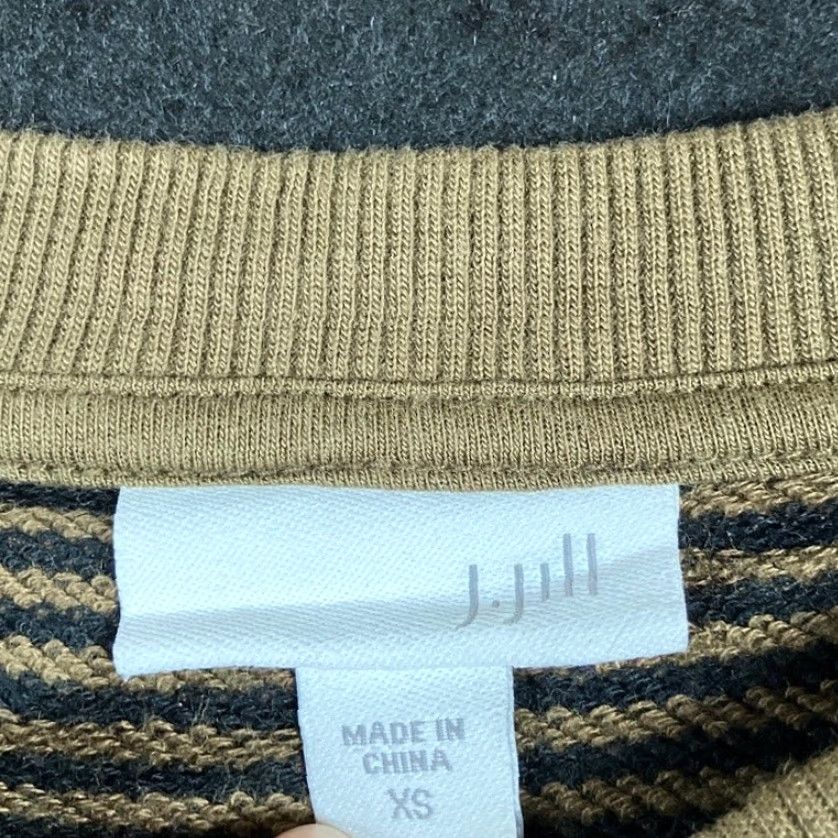 Olive J Jill Women Sweater Dress Olive Striped Long Sleeve Tunic Pocket Modal XS Size XS / US 0-2 / IT 36-38 - 6 Thumbnail