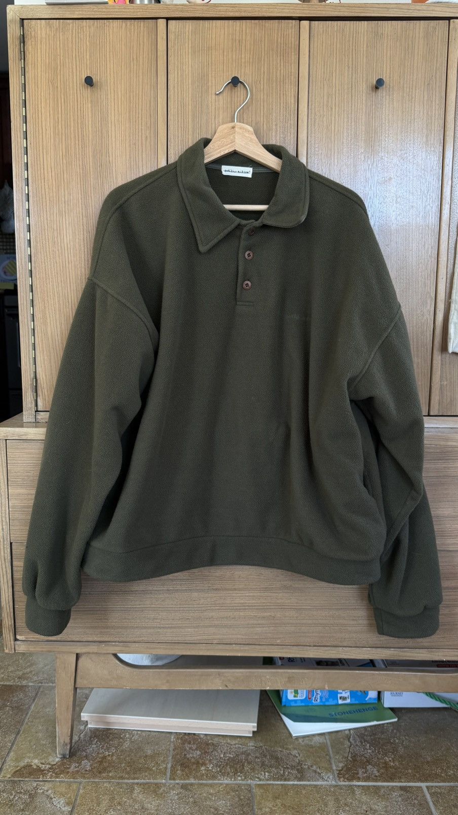 Other Estudio Niksen Fleece Polo Sweater Size US M / EU 48-50 / 2 - 1 Thumbnail