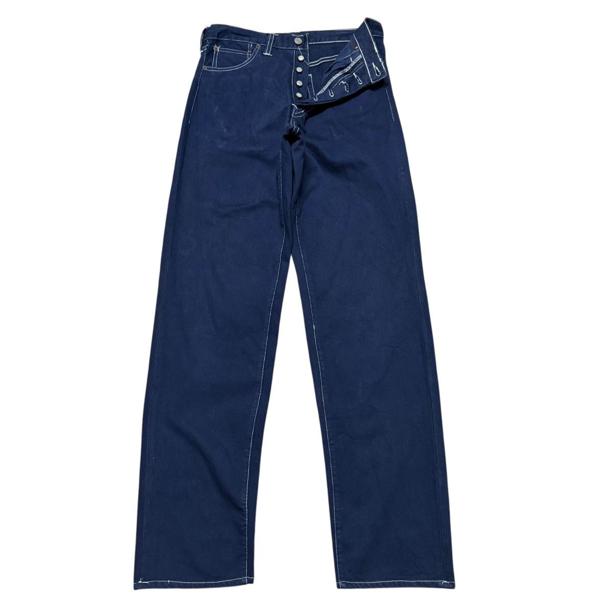 Full Count & Co. Pique Denim Indigo Jeans By Standard Style Shop Fujimoto Size US 30 / EU 46 - 2 Thumbnail