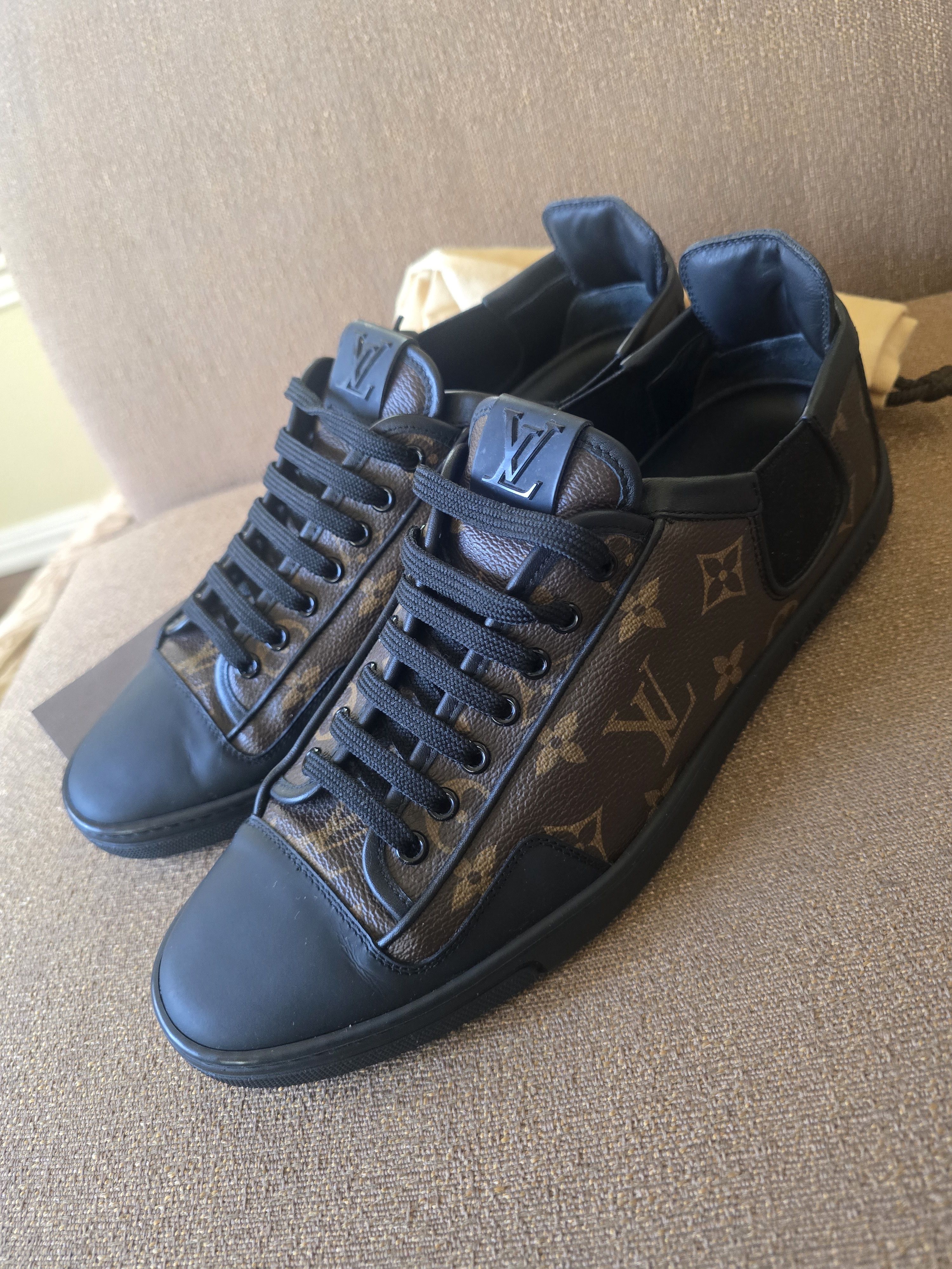 Louis Vuitton Louis Vuitton Brown/Black Monogram Sneakers Size 7.5/US 8.5 Size US 8.5 / EU 41-42 - 4 Thumbnail