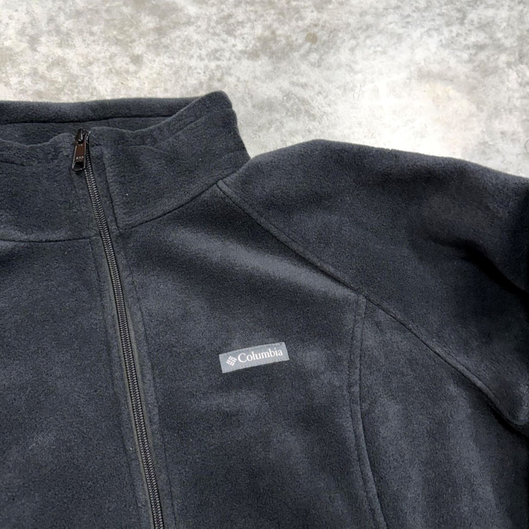 Vintage Columbia Fleece Jacket Womens 2X Black Full Zip Collared Pockets Warm Cozy Size XXL / US 16-18 / IT 52-54 - 2 Thumbnail