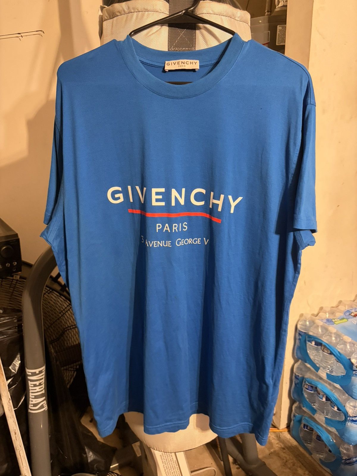 Givenchy Blue Givenchy Paris Tee Size US XS / EU 42 / 0 - 1 Thumbnail