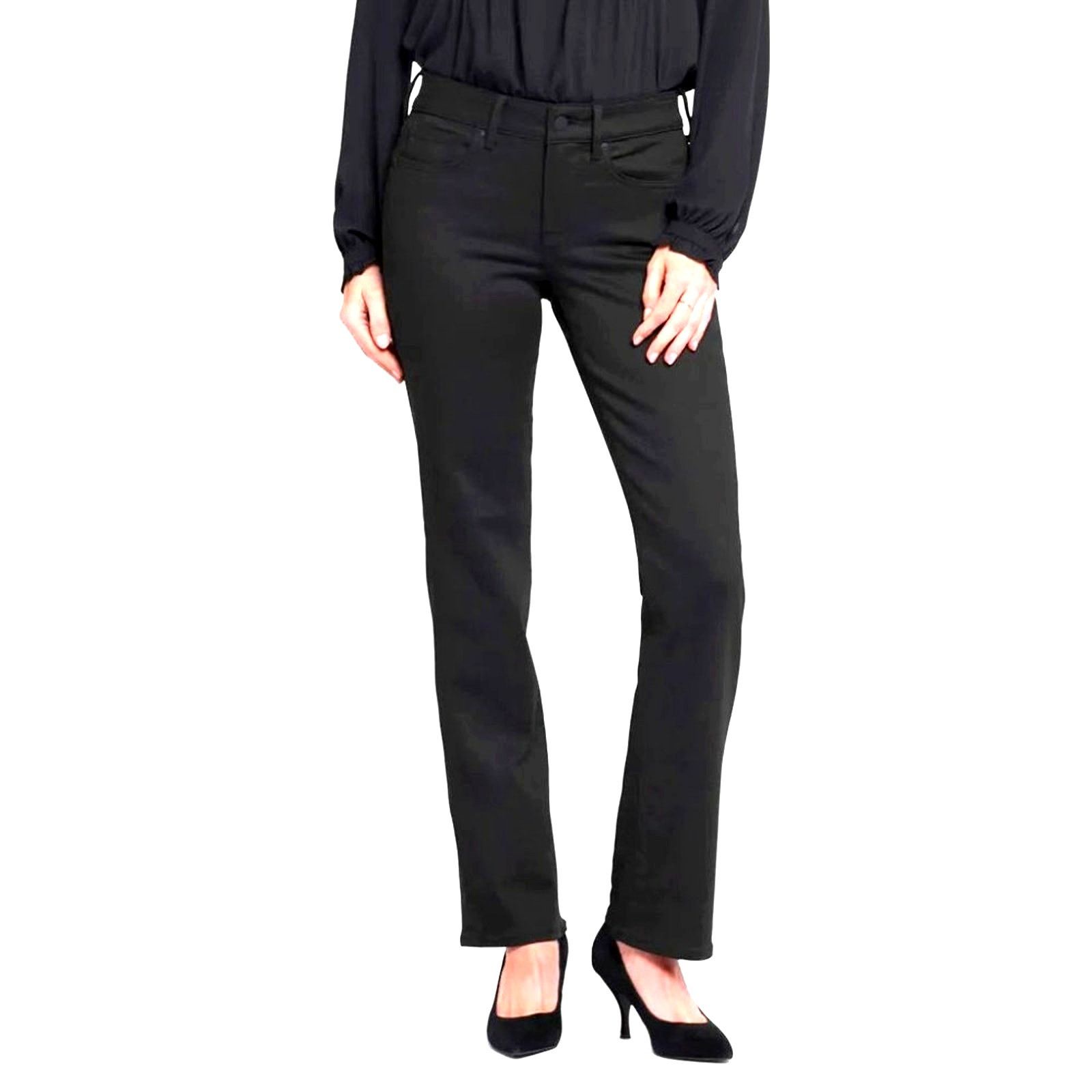 NYDJ NYDJ Marilyn Lift Tuck Technology Straight Jeans Black 16 Size 38" / US 16 / IT 52 - 2 Thumbnail