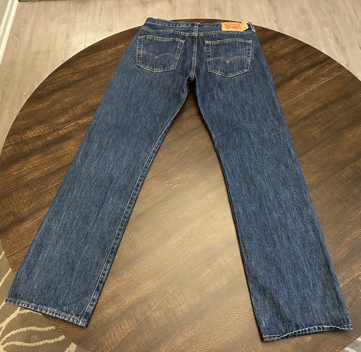 Levi's Levis 501 Jeans Mens 32x31 Straight Leg Button Fly Denim Size US 32 / EU 48 - 10 Thumbnail