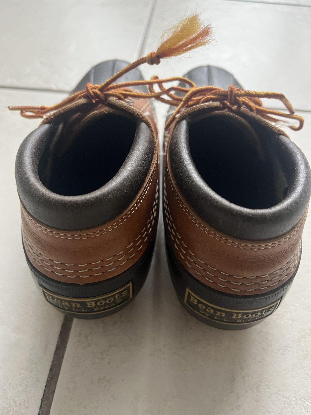 L.L. Bean 90s LL Bean Women’s Leather Gumshoes Low Ankle Duck Boots Size S / US 4 / IT 40 - 3 Thumbnail