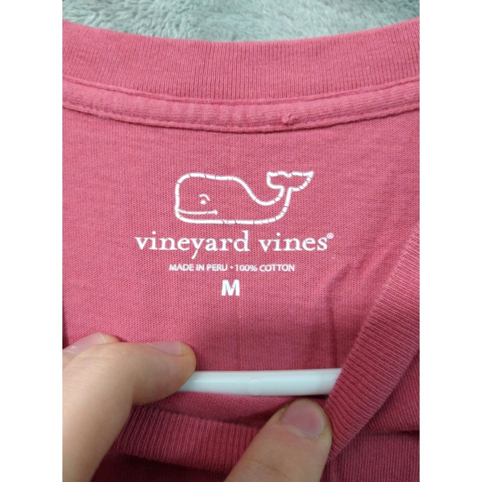 Vineyard Vines Vineyard Vines Shirt Mens Medium Pink Short Sleeve 98 Graphic Cotton Crew Neck Size US M / EU 48-50 / 2 - 5 Thumbnail