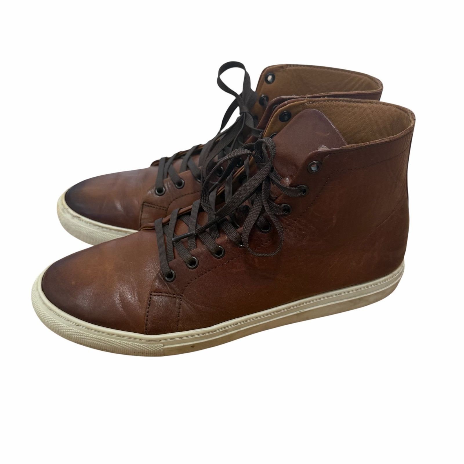 Thursday Boot Company Thursday Boot Co. Toffee Leather High Top Sneakers Sz 10 Size US 10 / EU 43 - 3 Thumbnail