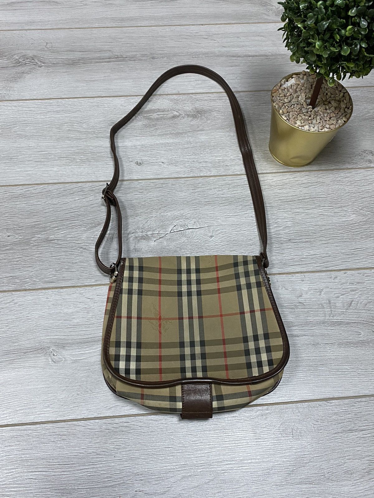 Burberry Burberrys vintage Nova Check shoulder bag cross body Size ONE SIZE - 3 Thumbnail