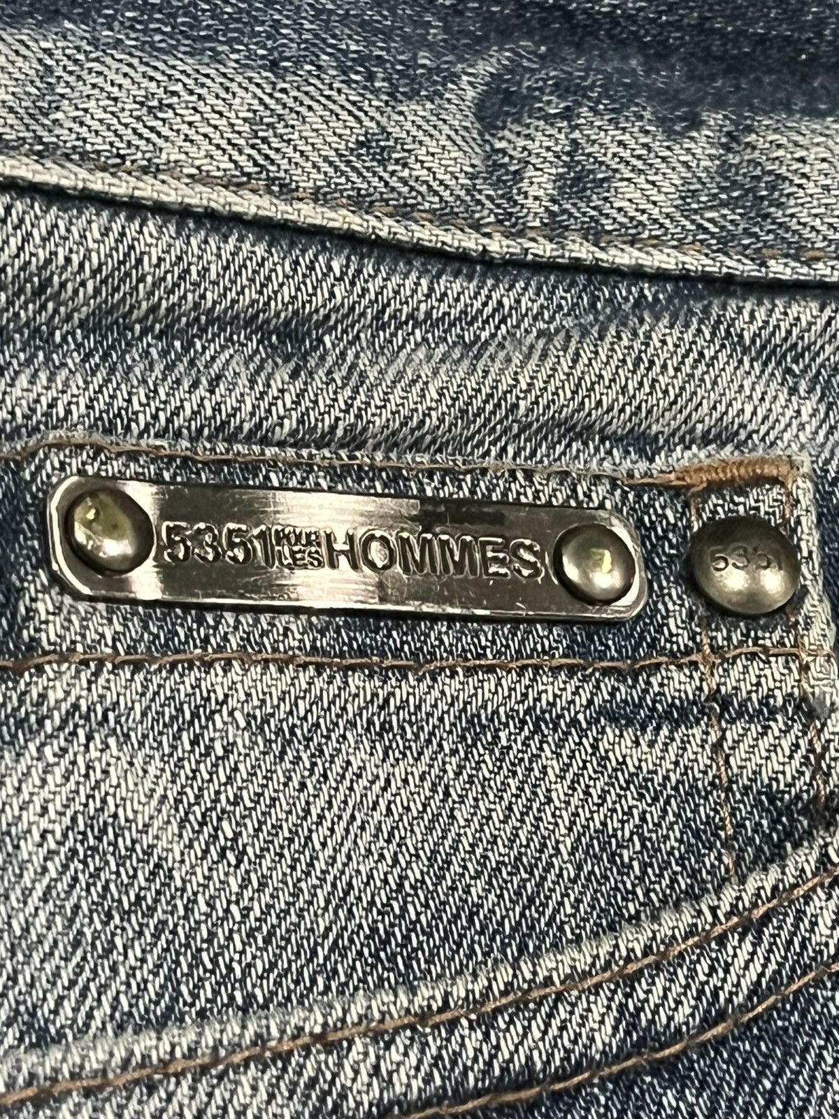 5351 POUR LES HOMMES ⚡️Flare⚡️5351 Pour Les Hommes Distressed Clawmark Flare Jeans Size US 34 / EU 50 - 10 Thumbnail