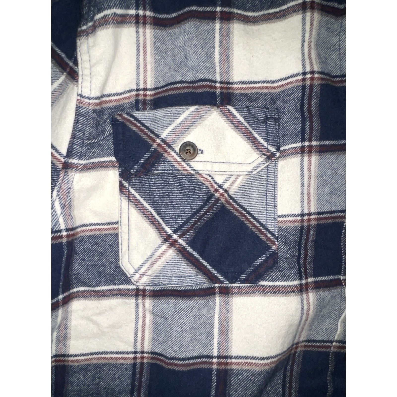 Vintage VINTAGE JACHS Button-Up Shirt Jacket Mens XL Blue Plaid Flannel Long Sleeve Outdoor Size US XL / EU 56 / 4 - 2 Thumbnail